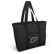 Purdue Tote Bag Black Deluxe Purdue University - For Travel or Beach Best Unique Gift Ideas for Her, Women, or Ladies