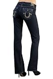 True Religion Becky Crystal Pave Bootcut Jeans in Body Rinse