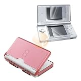 Pink Glitter Hard Crystal Case + 2-LCD Kit Reusable Screen Shield Protector for Nintendo DS Lite NDSL