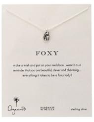 Dogeared Reminder "Foxy" Sterling Silver Fox Pendant Necklace
