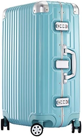 OCCA PC Aluminium Frame TSA Lock Spinner Wheels Travel Suitcase - Blue 25"