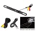 Pyle PLCM18BC License Plate Mount Rear View Backup Color Camera with Distance Scale Line ''Zinc Black Chrome''
