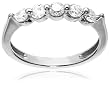 14k White or Yellow Gold 5-Stone Shared Prong Diamond Ring (1/2 cttw, I-J Color, I1-I2 Clarity)