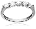 14k White or Yellow Gold 5-Stone Shared Prong Diamond Ring (1/2 cttw, I-J Color, I1-I2 Clarity)