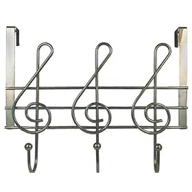 MUSICAL NOTE hanger OVER the DOOR HOOK bathroom decor