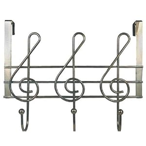 MUSICAL NOTE hanger OVER the DOOR HOOK bathroom decor