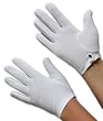Button Wrist Shortie Gloves, CottonLovers Matte Finish with Faux Pearl Button at Wrist