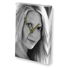 SIENNA MILLER - Canvas Clock (A4 - Signed by the Artist) #js001