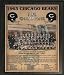 Chicago Bears 1963 Super Bowl Champions Healy Plaque