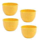 Chantal Set of 4 Ceramic 1 Cup Prep Bowl, Glossy White