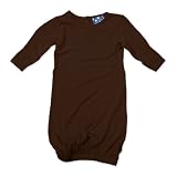 Kicky Pants Layette Gown, Bark