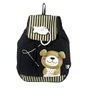 [Bear & Fish] 100% Cotton Fabric Art School Backpack / Outdoor Backpack
