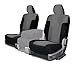 CarsCover Custom Fit 2009-2014 Ford F150 F250 F350 Pickup Truck Neoprene Car Front Seat Covers Gray & Black Sides Driver & Passenger Cover