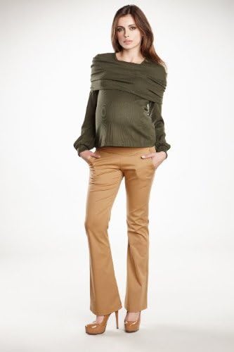 Maternal America : Bell Bottom Pants - Camel