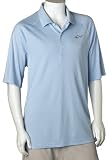 Greg Norman Men's Pima-Tech Solid Polo with Shark Logo - (Iceberg, S)