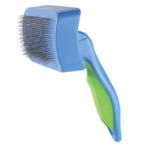 Self Cleaning Slicker Brushes MEDIUM - GREEN - Self Cleaning Slicker Brushes