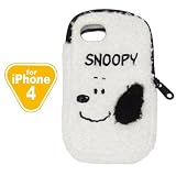 スマートフォンケース 【アイフォンカバー iPhone 4/iPhone 4S専用】 もこもこ フェイス スヌーピー