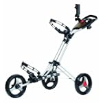 CaddyTek CaddyLite One Click Folding Golf Push Cart (Silver)