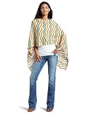 Minnie Rose Women's Cashmere Jacquard Ruana