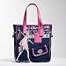AUTHENTIC COACH BONNIE CASHIN GRAPHIC CANVAS TOTE 13530 (Navy/Fuchsia)
