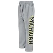 Michigan Wolverines adidas Grey Fleece Sweatpants