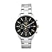 Seiko Men's SNDC85 Stainless Steel Analog with Black Dial Watch