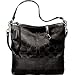 AUTHENTIC COACH SIGNATURE STRIPE STUD LUREX LARGE CONVERTIBLE 12904 (Black)