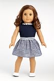 Saturday Afternoon - Navy Blue Dress (Shoes sold separately); fits 18 inch American Girl dolls