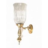 15 Inch Crystal Glass Wall Sconces (set Of 2)