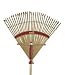 Tools & Hardware : Bond Mfg Co 860 "Steel Spreader & Spiral" Bamboo Rake 30"