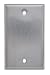 Icarus Blank Single Wall Plate - Stainless Steel