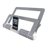 Lifeworks IH-A711SS Laptop Silver/ White Stand with iPod Dock and Speaker