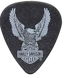 Harley Davidson Eagle Black Acetal Picks 6 Pack THIN