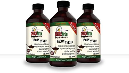 Choice Nutrition Supplements 8 oz 100% Pure Premium Yacon Syrup Sugar Substitute Products 3 Pack