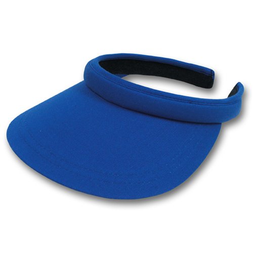 ROYAL BLUE WOMENS CLIP ON VISOR CAP CAPS VISORS GOLF TENNIS
