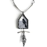 Winter Raven Pendant Necklace