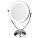 Led Illuminated 9.5" Double Sided Table Mirror - 5x Magnifie