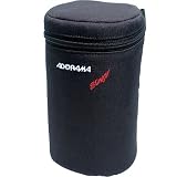 Adorama Slinger Soft Lens Case Large, 8 High x 86mm Diameter, Black.