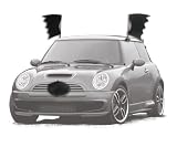 Black Bat Halloween Car Vehicle Costume