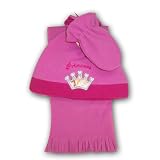 Disney Princess Girl's Fleece Hat, Scarf and Mitten Set - 3 Piece Set - Toddler