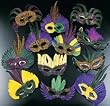Feather Mask Assortment #6 - 1 Dozen Masks