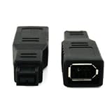 Visionaer ® FIREWIRE 400 to 800 ADAPTER / 6 pin (female) to 9 pin (male) FW 800 Connector COMPACT