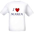 I LOVE MARIA - Name-series - White T-shirt