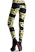 Roseate Women's 3D Digital Print Leggings Workout Running Tights WARNING TAPE
