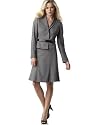Calvin Klein Shawl Collar Belted Skirt Suit