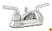 Waxman 0477300A Transitional 2-Handle Lavatory Faucet, Chrome