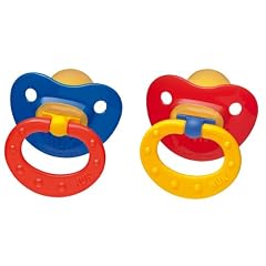 NUK 10172003 - Latex Beruhigungssauger (Schnuller) Tropic mit Ring, Gr��e 2 (6-18 Monate), kiefergerecht, BPA-frei, 2 St�ck, Farbe nicht frei w�hlbar