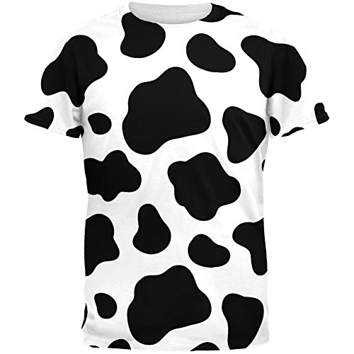Cow Pattern Costume All Over Adult T-Shirt - Small