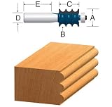 BOSCH 84610MC 1/8-Inch Radius Multi-Bead/Reeding Router Bit 1/4-Inch Shank With Bearing