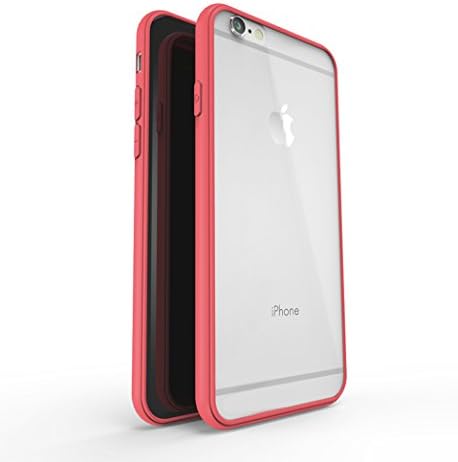 iPhone 6 case iPhone 6s case, Acewin® Clear Back Panel Premium TPU Bumper Case Slim Thin Protective Clear Case Cover for iPhone 6 iPhone 6s (4.7 Inch) (Red)